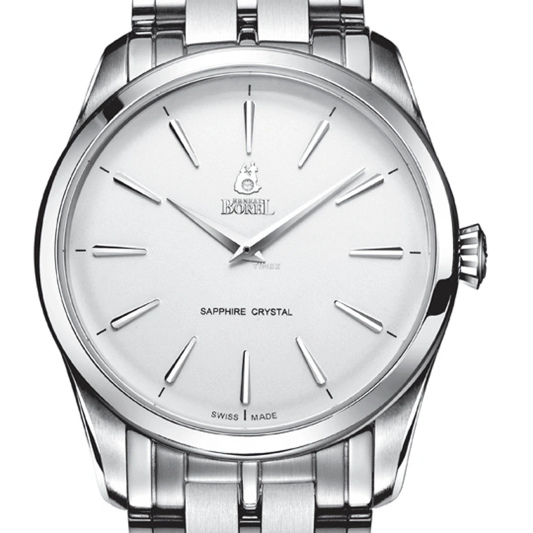 Ernest Borel,Retro 31mm,31mm,Stainless Steel,Silver,Quartz,Day,Sapphire,Crystal Glass,LS906,LS906-2822