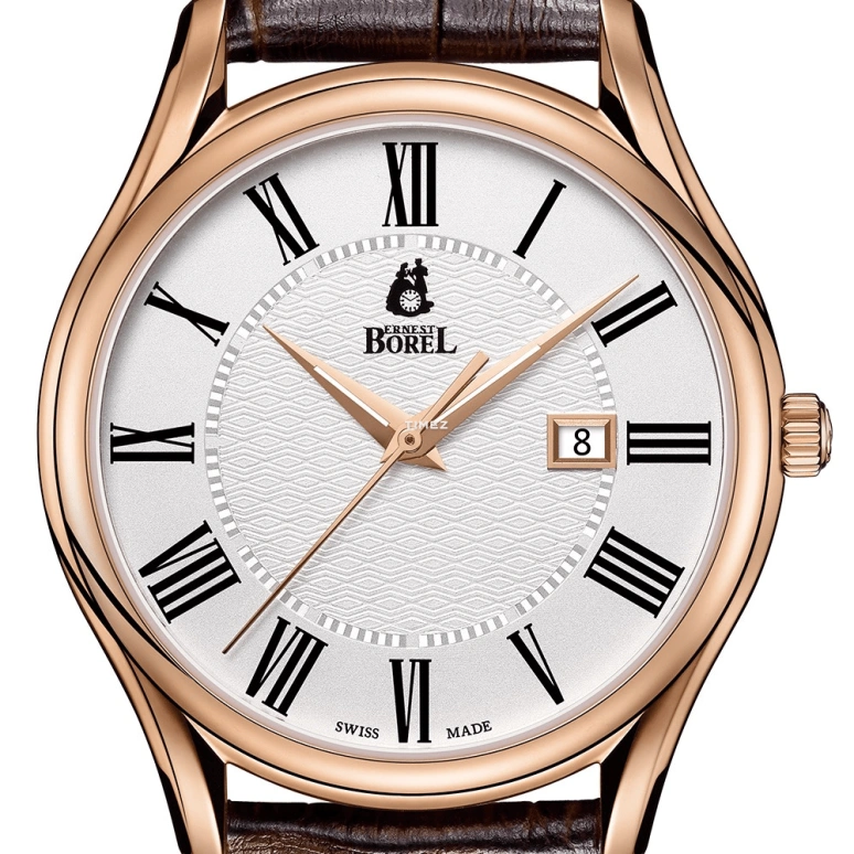 Ernest Borel,Cosmic 40mm,40mm,Stainless Steel,Silver White,Quartz,Day,Sapphire,Crystal Glass,GGR708N,GGR708N-251BR