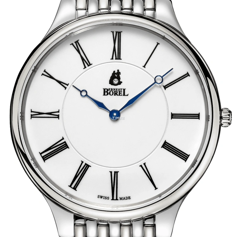 Ernest Borel,Cosmic 24.50mm,24.50mm,Stainless Steel,Silver White,Quartz,Sapphire,Crystal Glass,Round,LS706U,LS706U-4656