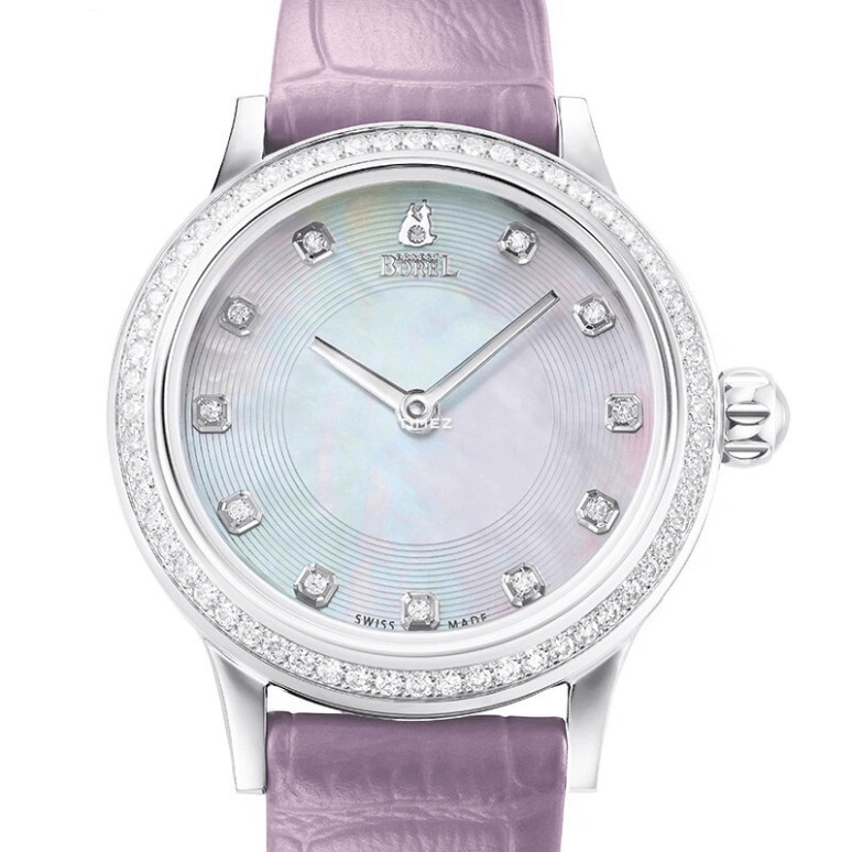 Ernest Borel,Galaxy 29mm,29mm,Stainless Steel,Silver White,Quartz,Sapphire,Crystal Glass,Round,N0113L0H,N0113L0H-QS4L
