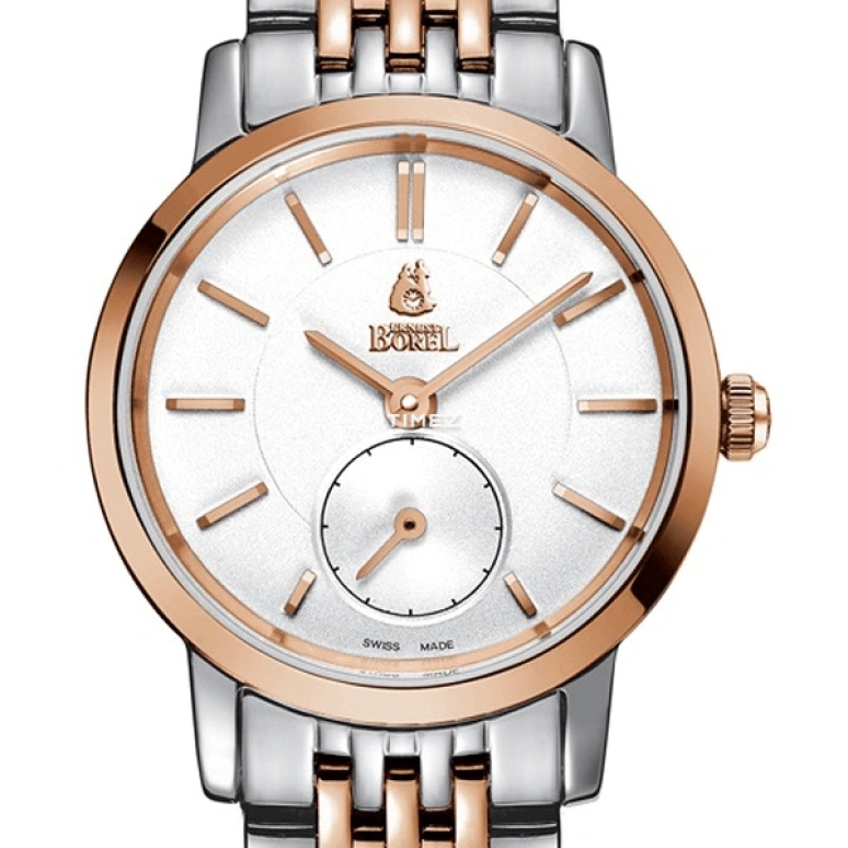 Ernest Borel,Joss 25.50mm,25.50mm,Stainless Steel,Silver,Quartz,Sapphire,Crystal Glass,Round,LBR809L,LBR809L-4821