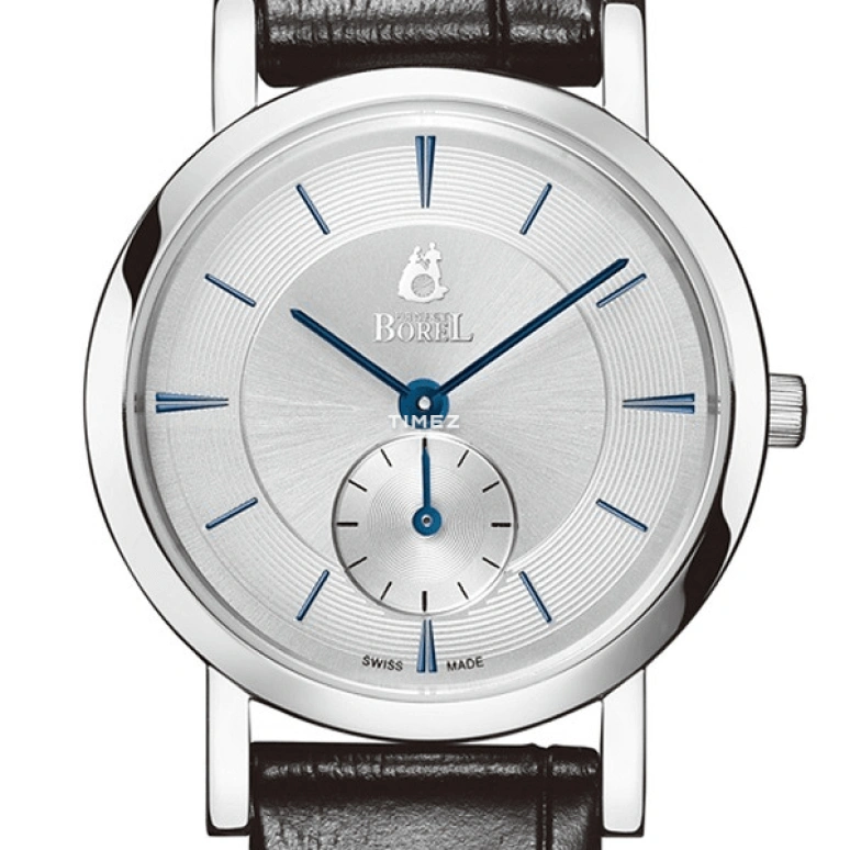 Ernest Borel,Danaus 27.50mm,27.50mm,Stainless Steel,Silver,Automatic,Sapphire,Crystal Glass,Round,LS850N,LS850N-23571BK
