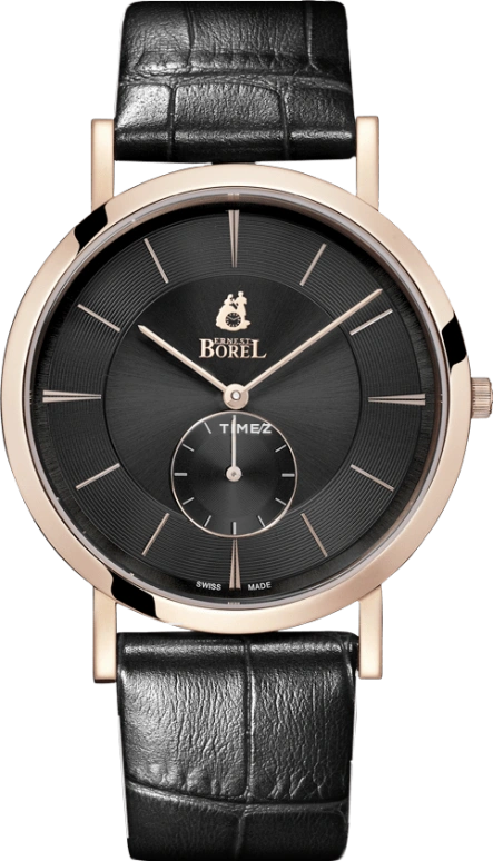 Ernest Borel,Danaus 39mm,39mm,Stainless Steel,Black,Quartz,Sapphire,Crystal Glass,Round,N0416G0C,N0416G0C-QR5L