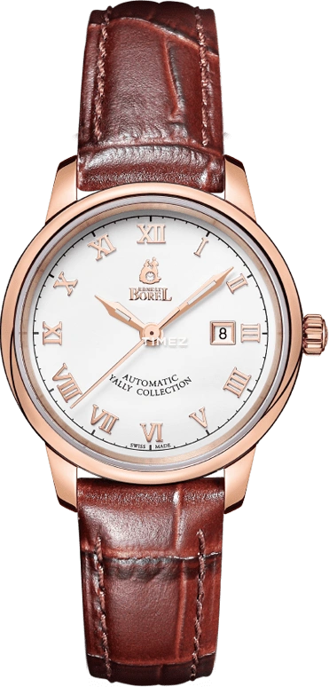 Ernest Borel,Yally 29mm,29mm,Stainless Steel,White,Automatic,Day,38hours,N0407L0C,N0407L0C-MR4L