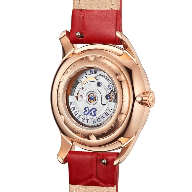 Ernest Borel,Iris 31mm,31mm,Stainless Steel,White,Automatic,Sapphire,Crystal Glass,Round,LGR6002,LGR6002-422RD