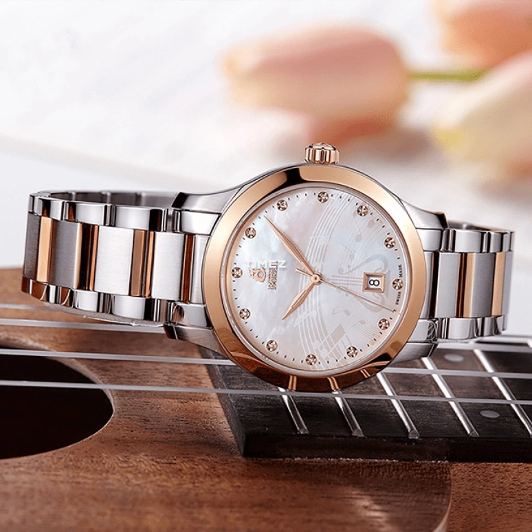 Ernest Borel,Harmonic 36mm,36mm,Stainless Steel,Silver White,Quartz,Day,Sapphire,Crystal Glass,BBR608,BBR608-422