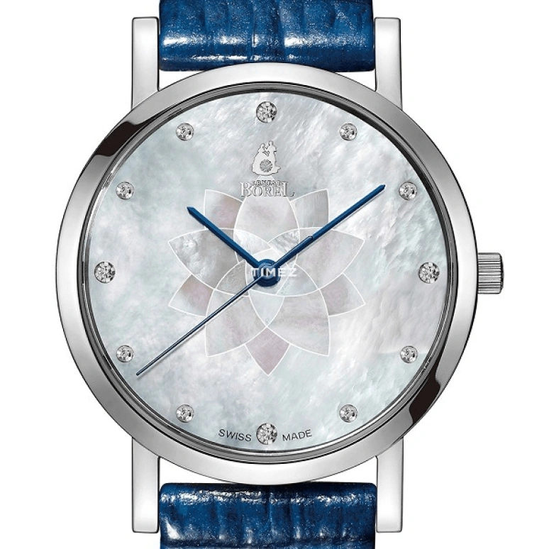 Ernest Borel,Danaus 31mm,31mm,Stainless Steel,Silver White,Quartz,Sapphire,Crystal Glass,Round,BS860,BS860-49221BL