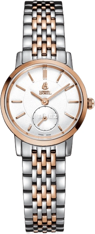 Ernest Borel,Joss 25.50mm,25.50mm,Stainless Steel,Silver,Quartz,Sapphire,Crystal Glass,Round,LBR809L,LBR809L-4821