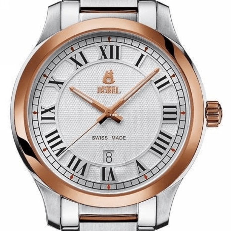 Ernest Borel,Harmonic 41mm,41mm,Stainless Steel,Silver,Quartz,Day,Sapphire,Crystal Glass,GBR608,GBR608-2559