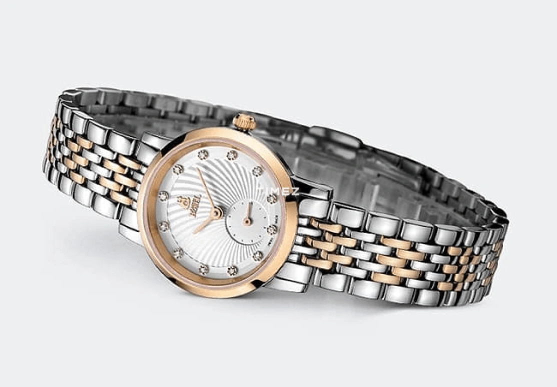 Ernest Borel,Joss 25.50mm,25.50mm,Stainless Steel,White,Quartz,Sapphire,Crystal Glass,Round,LBR809L,LBR809L-4599