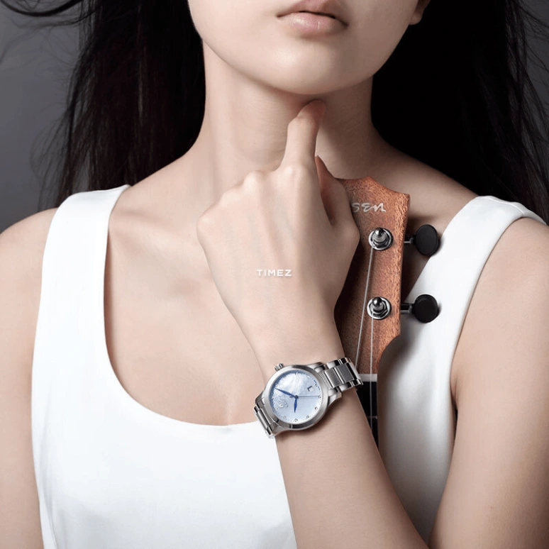 Ernest Borel,Harmonic 36mm,36mm,Stainless Steel,Silver White,Quartz,Sapphire,Crystal Glass,Round,BS608,BS608-421
