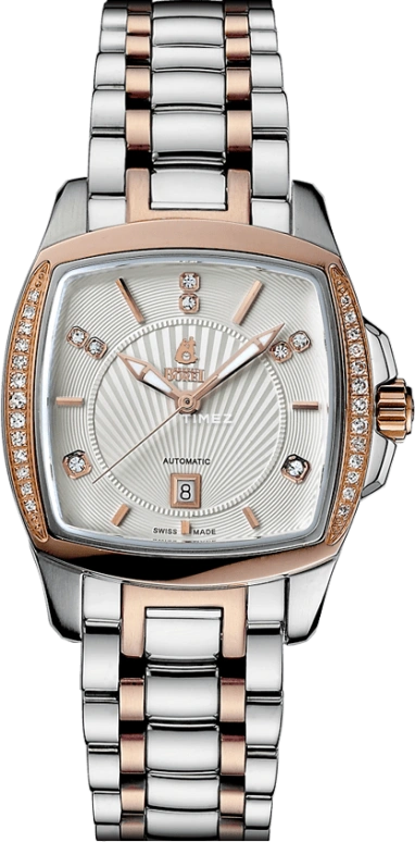 Ernest Borel,Romance 29mm,29mm,Stainless Steel,Cream,Automatic,Day,Sapphire,Crystal Glass,LBR1856SD,LBR1856SD-4599