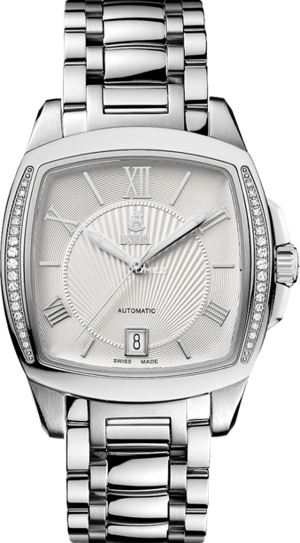 Ernest Borel,Romance 37mm,37mm,Stainless Steel,Silver,Automatic,Day,Crystal Glass,Sapphire,GS1856SD,GS1856SD-4532