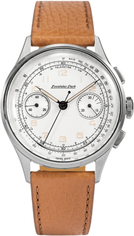Excelsior Park,Chronograph 38.90mm,38.90mm,Stainless Steel,White,Automatic,Chronograph,62hours,EP95002,EP95002-BR