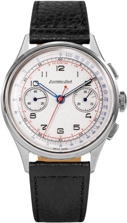 Excelsior Park,Chronograph 38.90mm,38.90mm,Stainless Steel,White,Automatic,Chronograph,62hours,EP95000,EP95000-BL