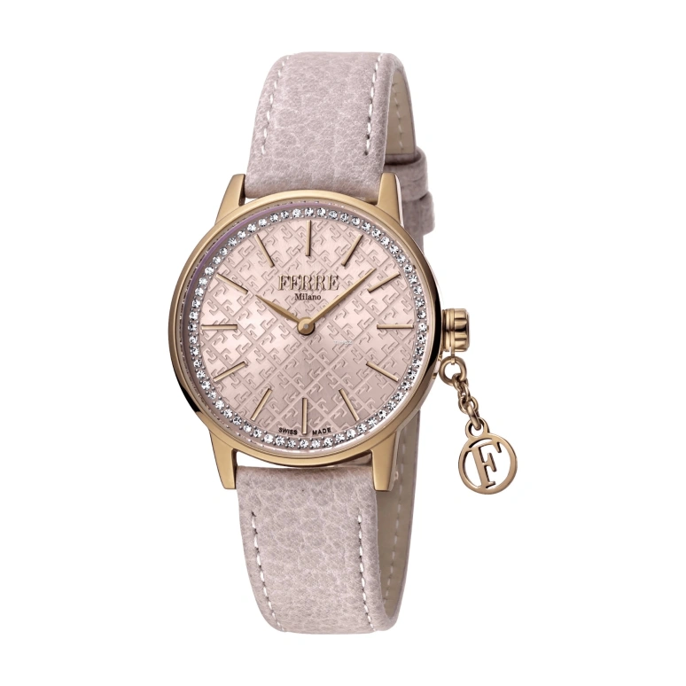 Ferre Milano,Womens 32mm,32mm,Stainless Steel,Pink,Quartz,Hardlex,Round,FM1L103L0021