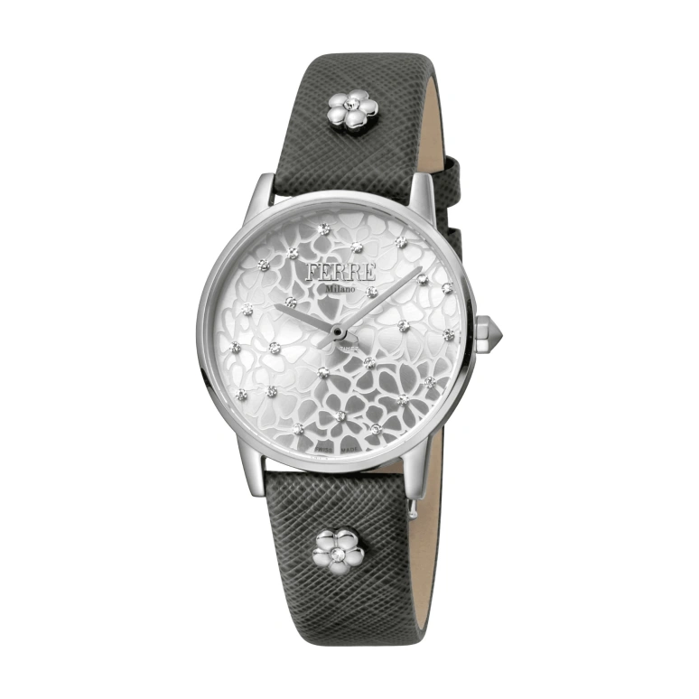 Ferre Milano,Womens 32mm,32mm,Stainless Steel,Silver,Quartz,Hardlex,Round,FM1L103L0201