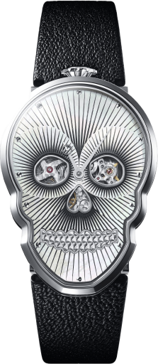 Fiona Krüger Skull TASAKI PETIT SKULL BLACK LINES