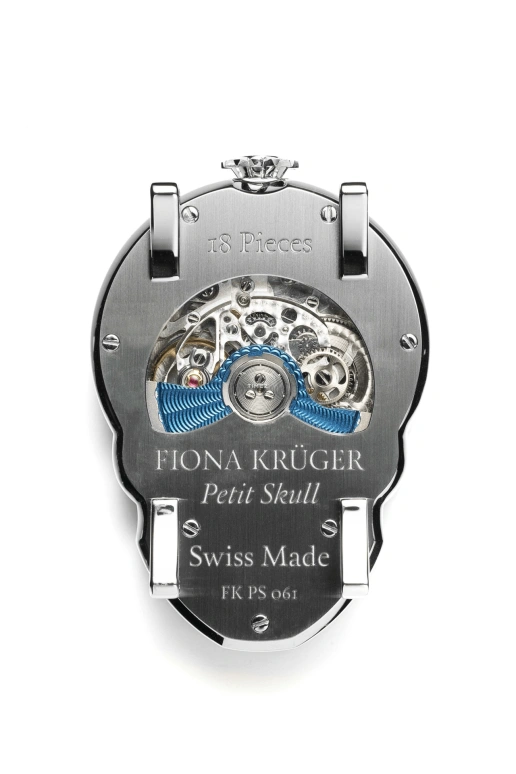 Fiona Krüger,Skull 48x34.50mm,48x34.50mm,Stainless Steel,Blue,Automatic,Sapphire,Other,PETIT SKULL TROPICAL