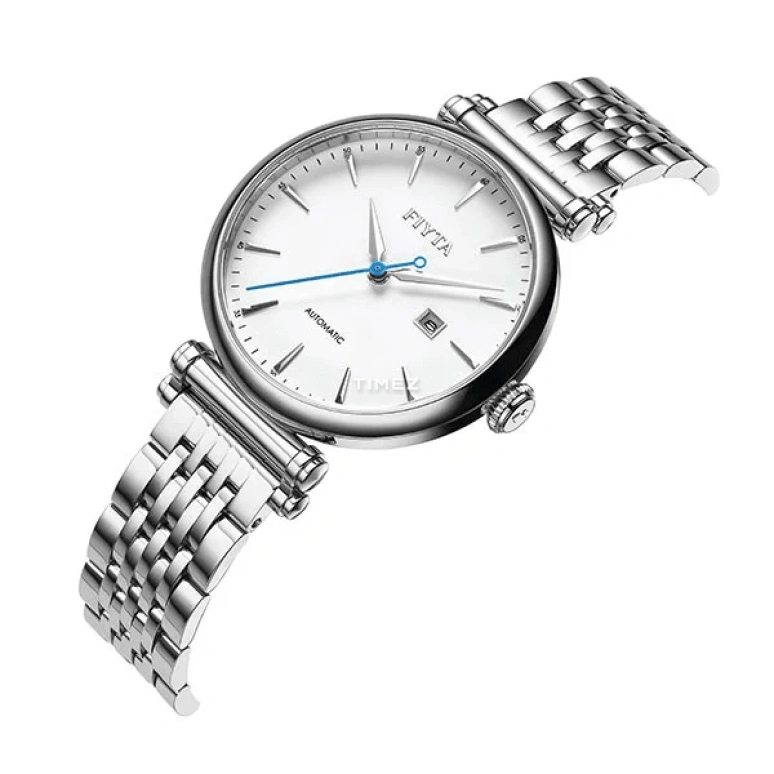 FIYTA,IN 34mm,34mm,Stainless Steel,White,Automatic,Day,Sapphire,Crystal Glass,LA850009,LA850009.WWW