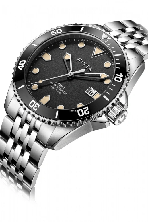 FIYTA,Yachtsman 43.40mm,43.40mm,Stainless Steel,Black,Automatic,Day,Sapphire,Crystal Glass,WGA867006,WGA867006.WBW