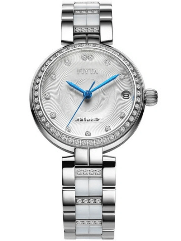 FIYTA,Heartouching 32mm,32mm,Stainless Steel,Silver White,Automatic,Day,Sapphire,LA8620,LA8620.WWWH