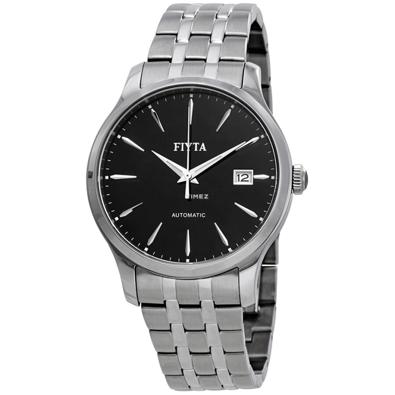 FIYTA,Classic 40mm,40mm,Stainless Steel,Black,Automatic,Day,Sapphire,WGA1010,WGA1010.WBW