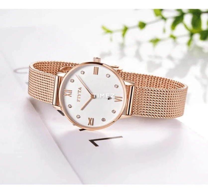 FIYTA,Joyart 32mm,32mm,Stainless Steel,Black,Quartz,Day,Sapphire,Crystal Glass,DL850001,DL850001.PBP