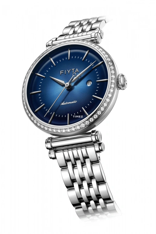 FIYTA,IN 34mm,34mm,Stainless Steel,Blue,Automatic,Day,Sapphire,LA850015,LA850015.WLWD