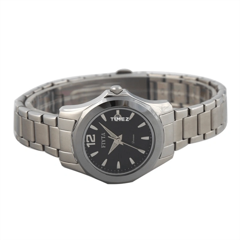 FIYTA,Classic 0mm,0mm,Stainless Steel,Black,Quartz,Day,Sapphire,Crystal Glass,LJ030,LJ030.WBW