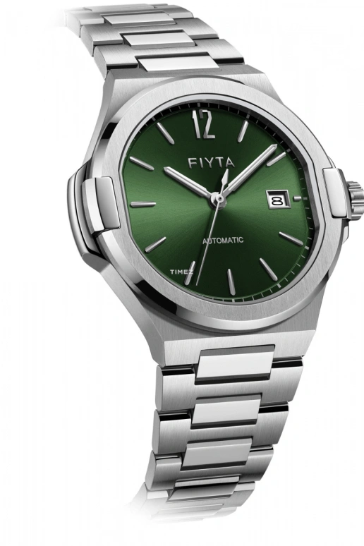 FIYTA,Aeronuatics 40mm,40mm,Stainless Steel,Green,Automatic,Day,Sapphire,GA856000,GA856000.WNW