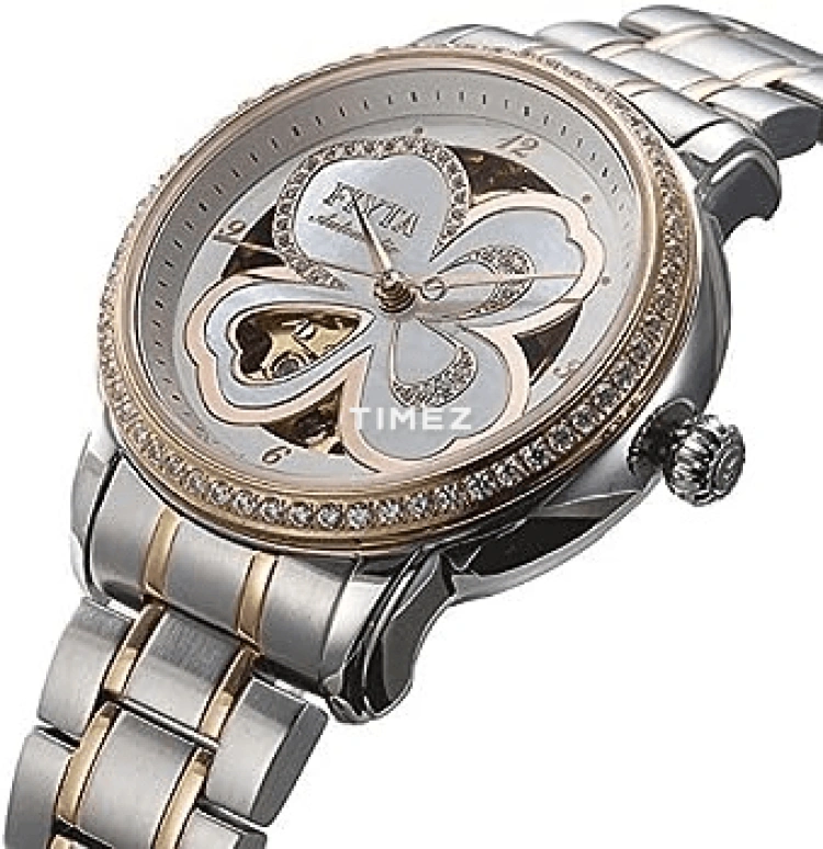 FIYTA,Clover 34.60mm,34.60mm,Stainless Steel,White,Automatic,Sapphire,Hardlex,Round,LA8362,LA8362.TWTD