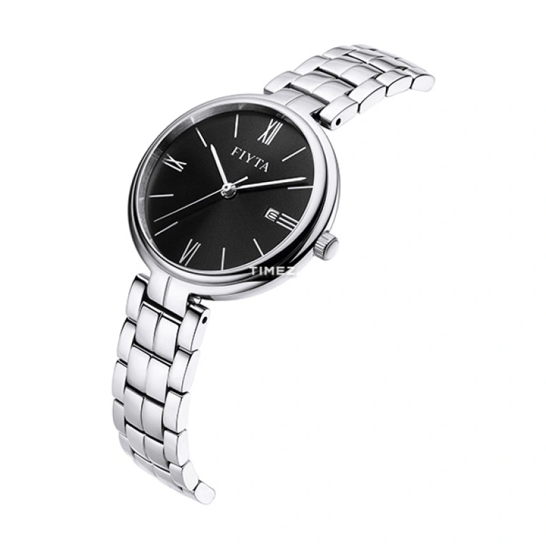 FIYTA,Allure 30mm,30mm,Stainless Steel,Black,Quartz,Day,Sapphire,L800017,L800017.WBW