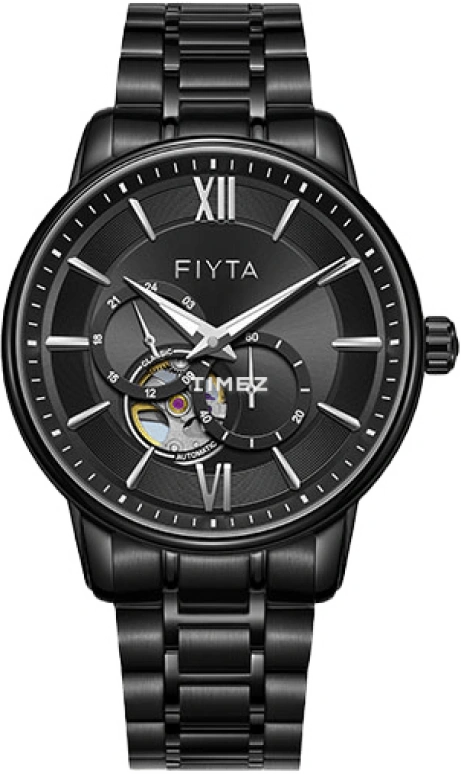 FIYTA,Photographer 42mm,42mm,Stainless Steel,Black,Automatic,Sapphire,Crystal Glass,Round,GA802079,GA802079.BBB