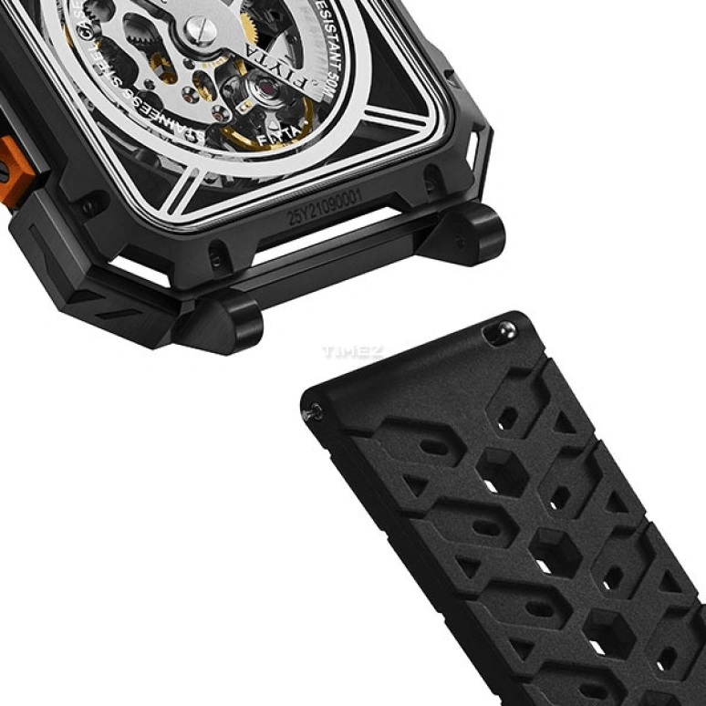FIYTA,Three-Body 42mm,42mm,Stainless Steel,Black,Skeleton,Automatic,Sapphire,Other,DGA35000,DGA35000.BQB