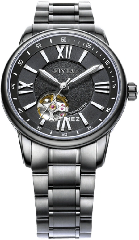 FIYTA,Photographer 40mm,40mm,Stainless Steel,Black,Automatic,Sapphire,Round,GA8342,GA8342.BBB