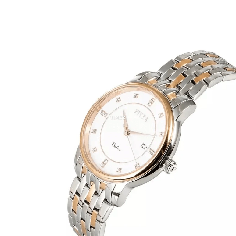 FIYTA,Joyart 38mm,38mm,Stainless Steel,White,Quartz,Day,Round,G258,G258.MWM