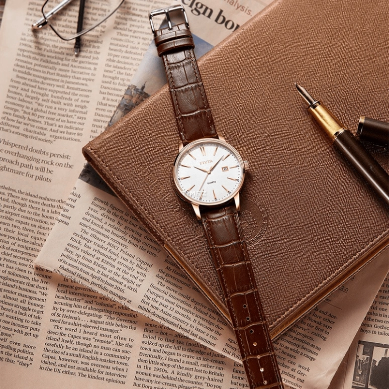 FIYTA,Classic 28mm,28mm,Stainless Steel,White,Automatic,Day,Sapphire,Crystal Glass,TL802002,TL802002.PWR