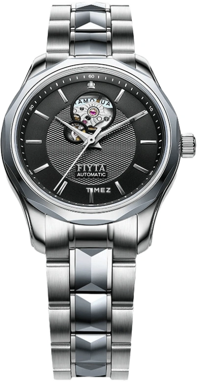 FIYTA,Other 40mm,40mm,Stainless Steel,Tungsten,Black,Automatic,Sapphire,Round,GA8322,GA8322.WBW