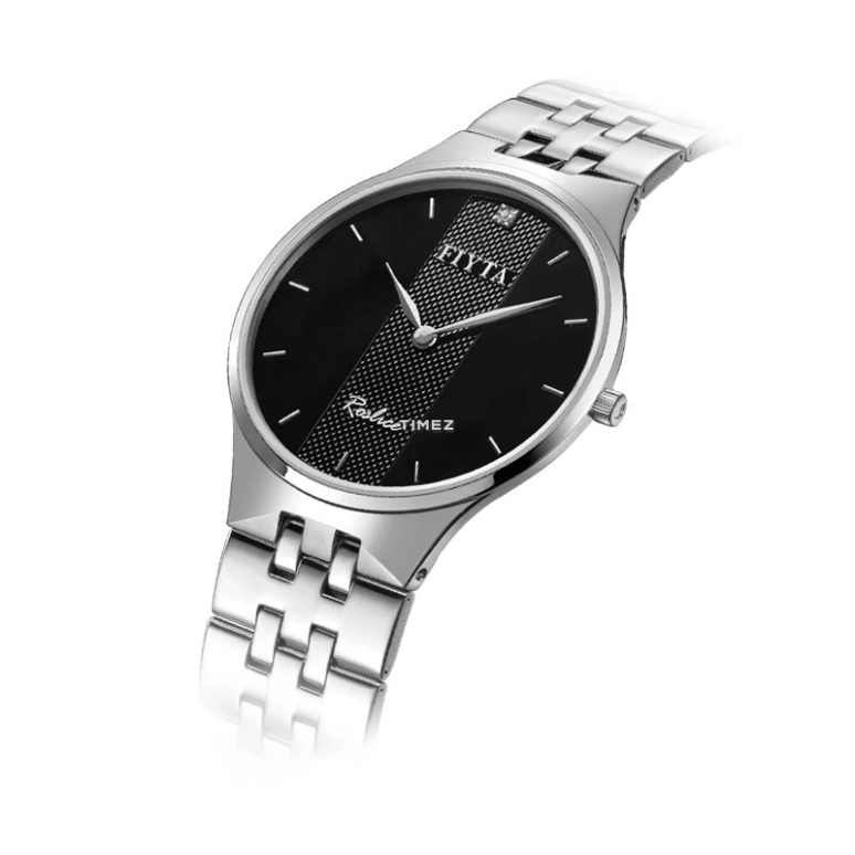 FIYTA,Joyart 36mm,36mm,Stainless Steel,Black,Quartz,Sapphire,Crystal Glass,Round,G1246,G1246.WBWD
