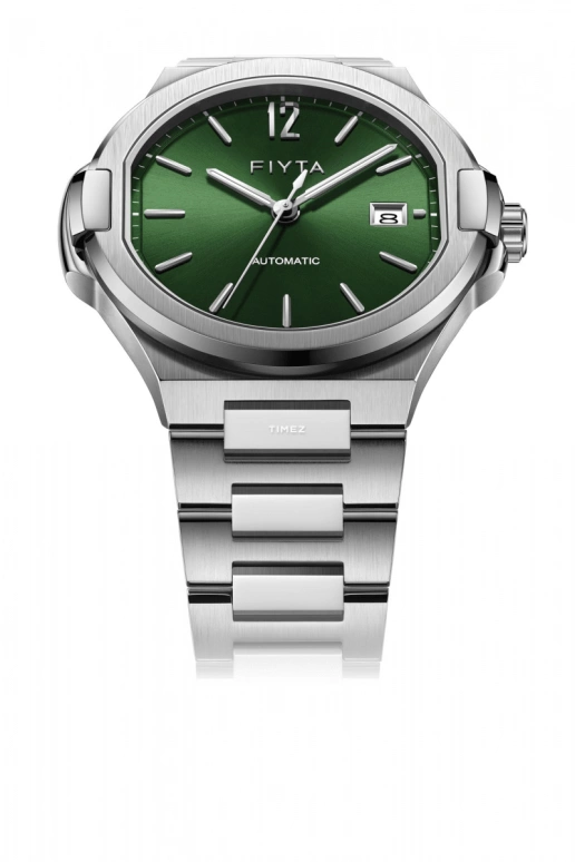 FIYTA,Aeronuatics 40mm,40mm,Stainless Steel,Green,Automatic,Day,Sapphire,GA856000,GA856000.WNW