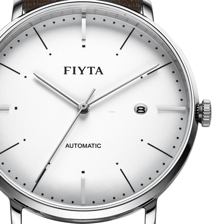 FIYTA,Joyart 42mm,42mm,Stainless Steel,White,Automatic,Day,Sapphire,WGA800001,WGA800001.WWR