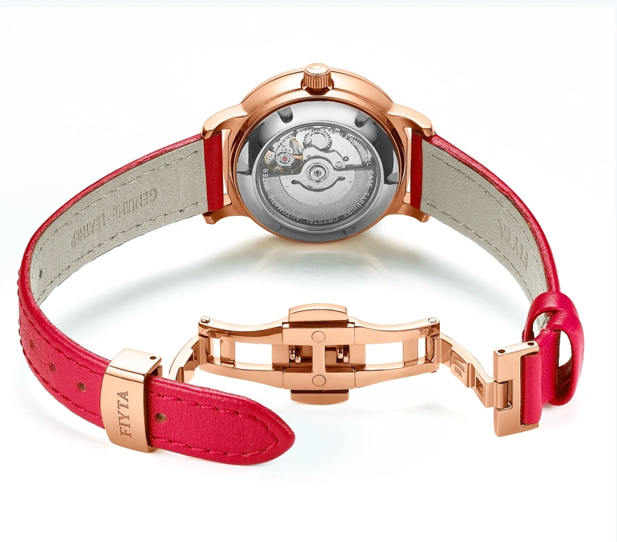 FIYTA,Floriography 31mm,31mm,Stainless Steel,White,Automatic,Day,Sapphire,LA805002,LA805002.PWRD