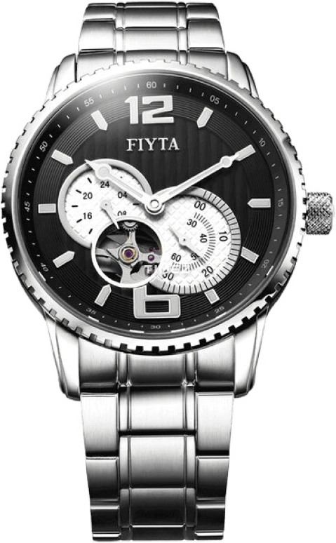 FIYTA,Photographer 40mm,40mm,Stainless Steel,Black,Automatic,Sapphire,Round,GA8142,GA8142.WBW