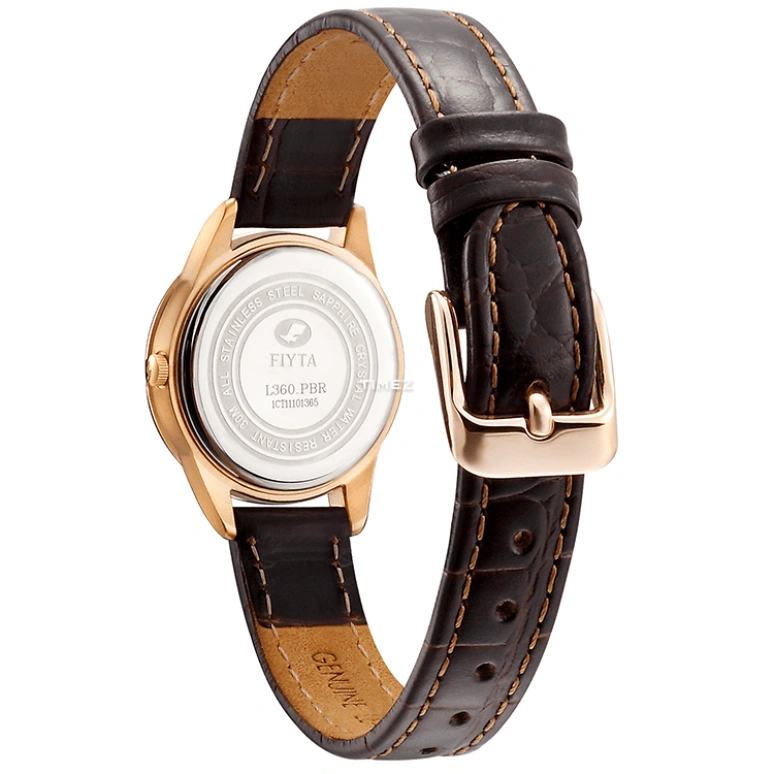 FIYTA,Classic 26mm,26mm,Stainless Steel,Black,Quartz,Day,Sapphire,Crystal Glass,L360,L360.PBR