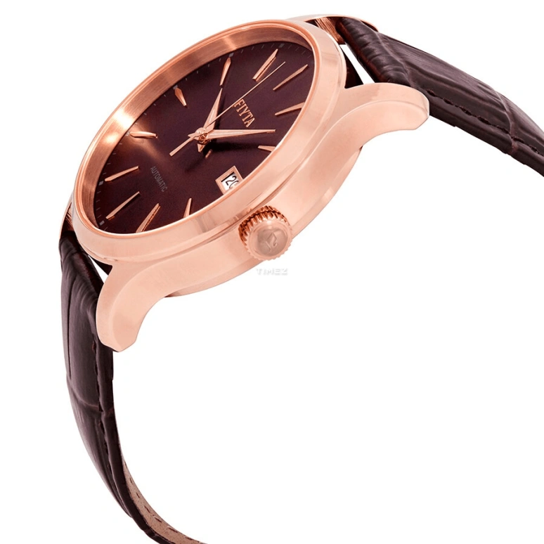 FIYTA,Classic 40mm,40mm,Stainless Steel,Brown,Automatic,Day,Sapphire,WGA1010,WGA1010.PSR