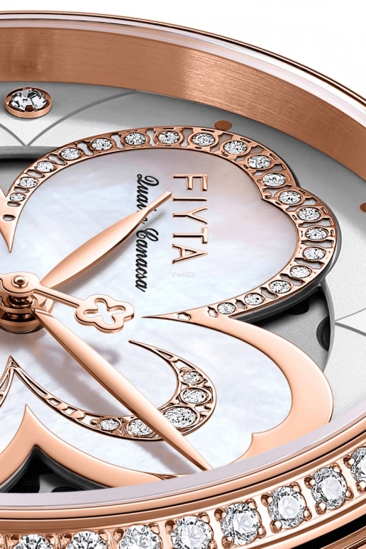 FIYTA,Clover 33mm,33mm,Stainless Steel,White,Automatic,Sapphire,Oval,LA862031,LA862031.PWRD