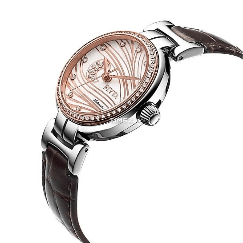 FIYTA,Heartouching 32mm,32mm,Stainless Steel,Rose Gold,White,Automatic,Sapphire,Round,LA8412,LA8412.MWRD