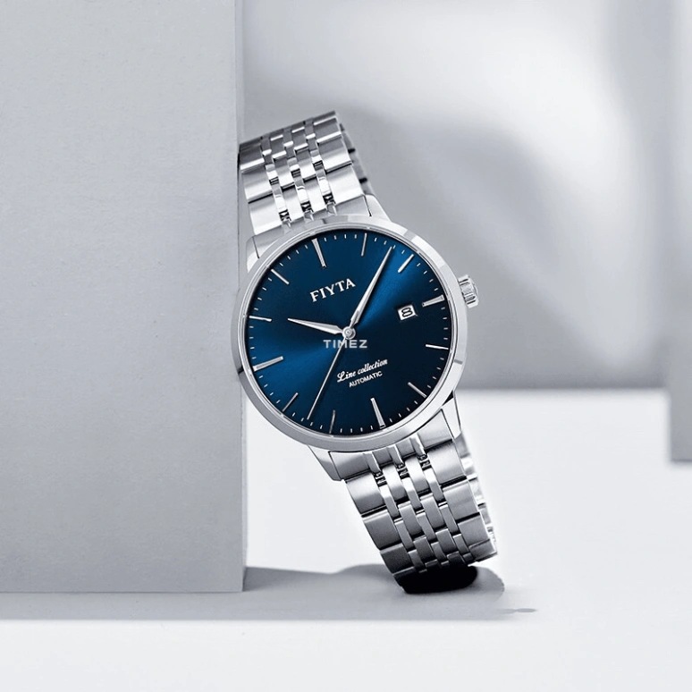 FIYTA,Line 39.80mm,39.80mm,Stainless Steel,Blue,Automatic,Day,Sapphire,GA801001,GA801001.WLW