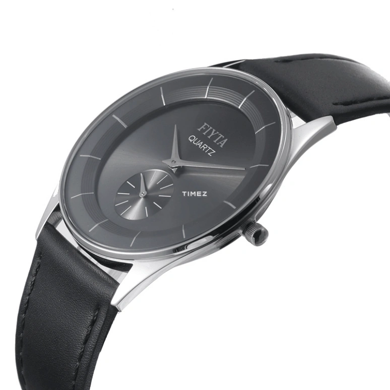 FIYTA,Joyart 36mm,36mm,Stainless Steel,Gunmetal,Quartz,Sapphire,Glass,Round,G286,G286.WBB